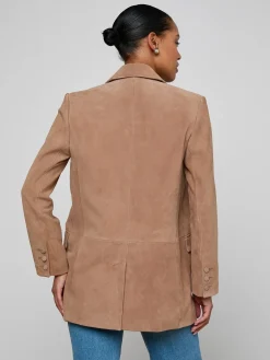 Aimee Oversized Suede Blazer