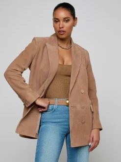 Aimee Oversized Suede Blazer