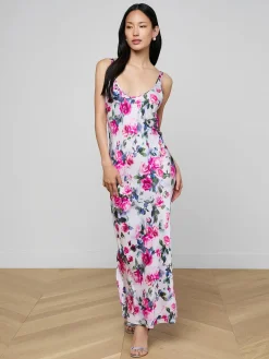 Akiya Satin Maxi Dress