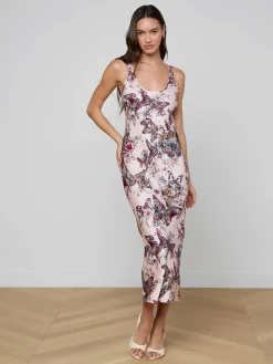 Akiya Satin Maxi Dress