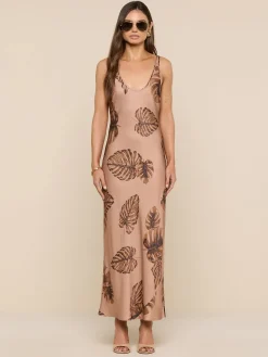 Akiya Satin Maxi Dress