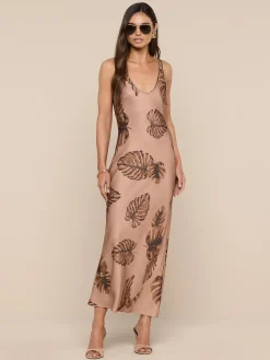 Akiya Satin Maxi Dress