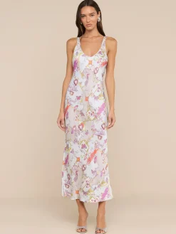 Akiya Satin Maxi Dress