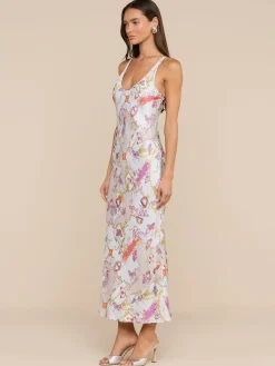 Akiya Satin Maxi Dress