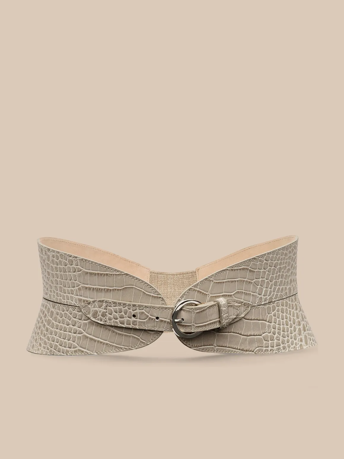 Alexandra Croc-Embossed Corset Belt