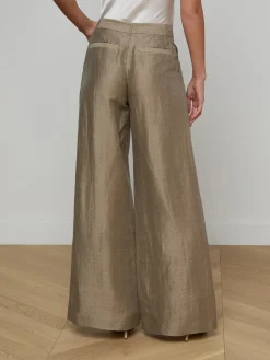 Allanah Linen-Blend Trouser