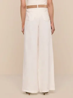Amara Linen Wide-Leg Pant