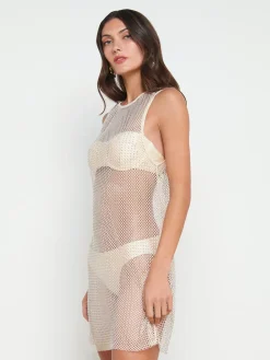 Angela Mesh Cover-Up Dress