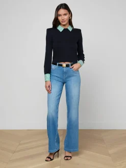 April Poplin Collar Pullover