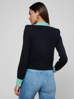 April Poplin Collar Pullover