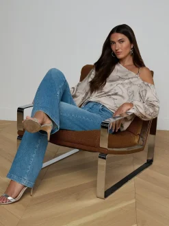 Asami Chain One-Shoulder Blouse