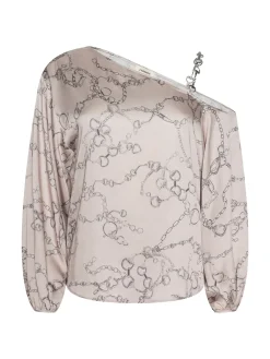 Asami Chain One-Shoulder Blouse