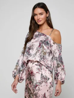 Asami Chain One-Shoulder Blouse