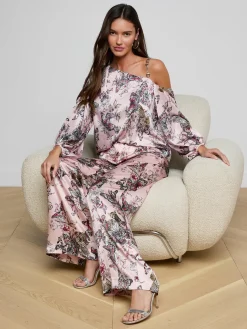 Asami Chain One-Shoulder Blouse