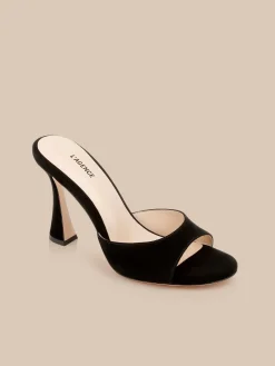 Avery Suede Open-Toe Mule