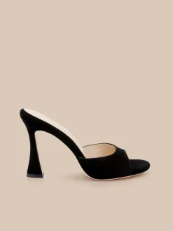 Avery Suede Open-Toe Mule