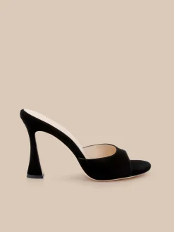 Avery Suede Open-Toe Mule