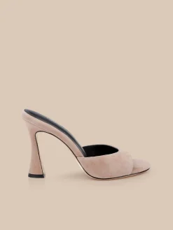 Avery Suede Open-Toe Mule