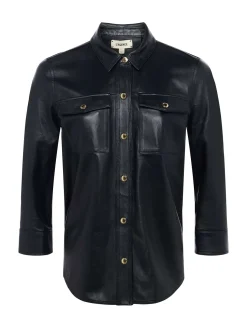 Avina Leather Shirt