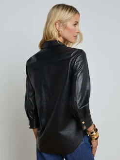Avina Leather Shirt