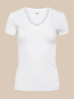 Becca Cotton V-Neck Tee
