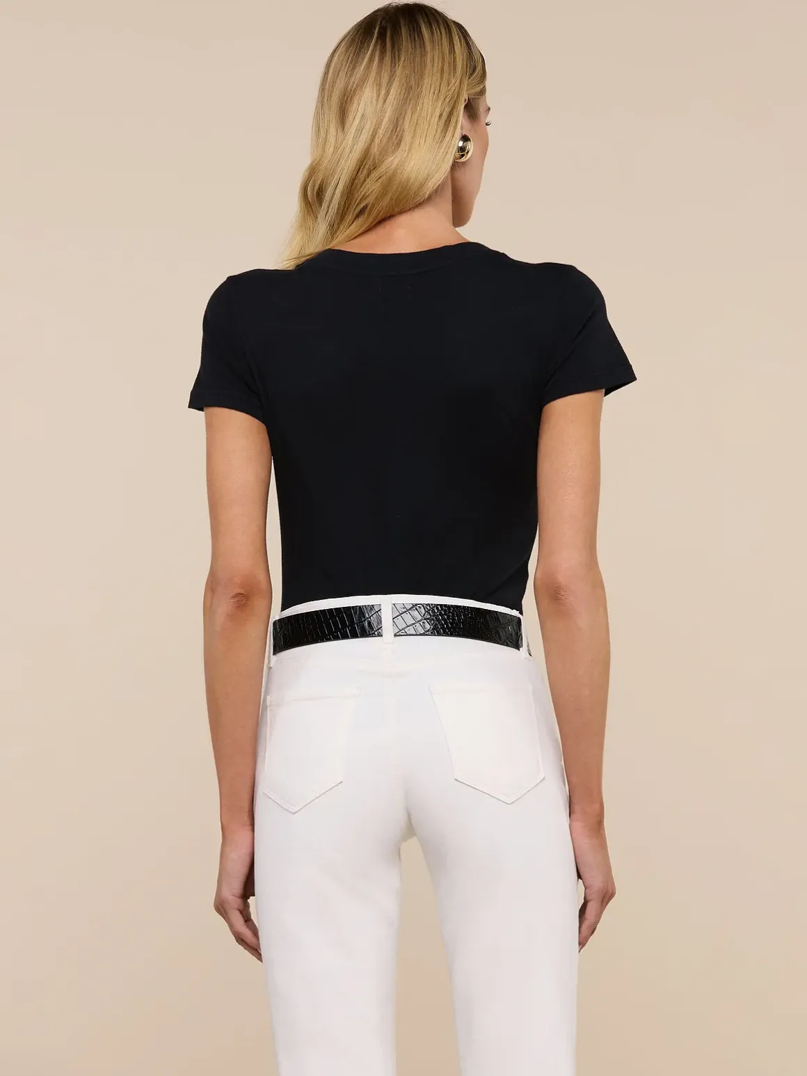 Becca Cotton V-Neck Tee