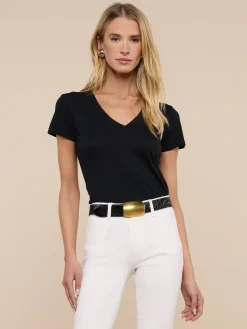 Becca Cotton V-Neck Tee