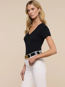 Becca Cotton V-Neck Tee