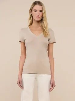 Becca Cotton V-Neck Tee