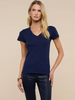 Becca Cotton V-Neck Tee