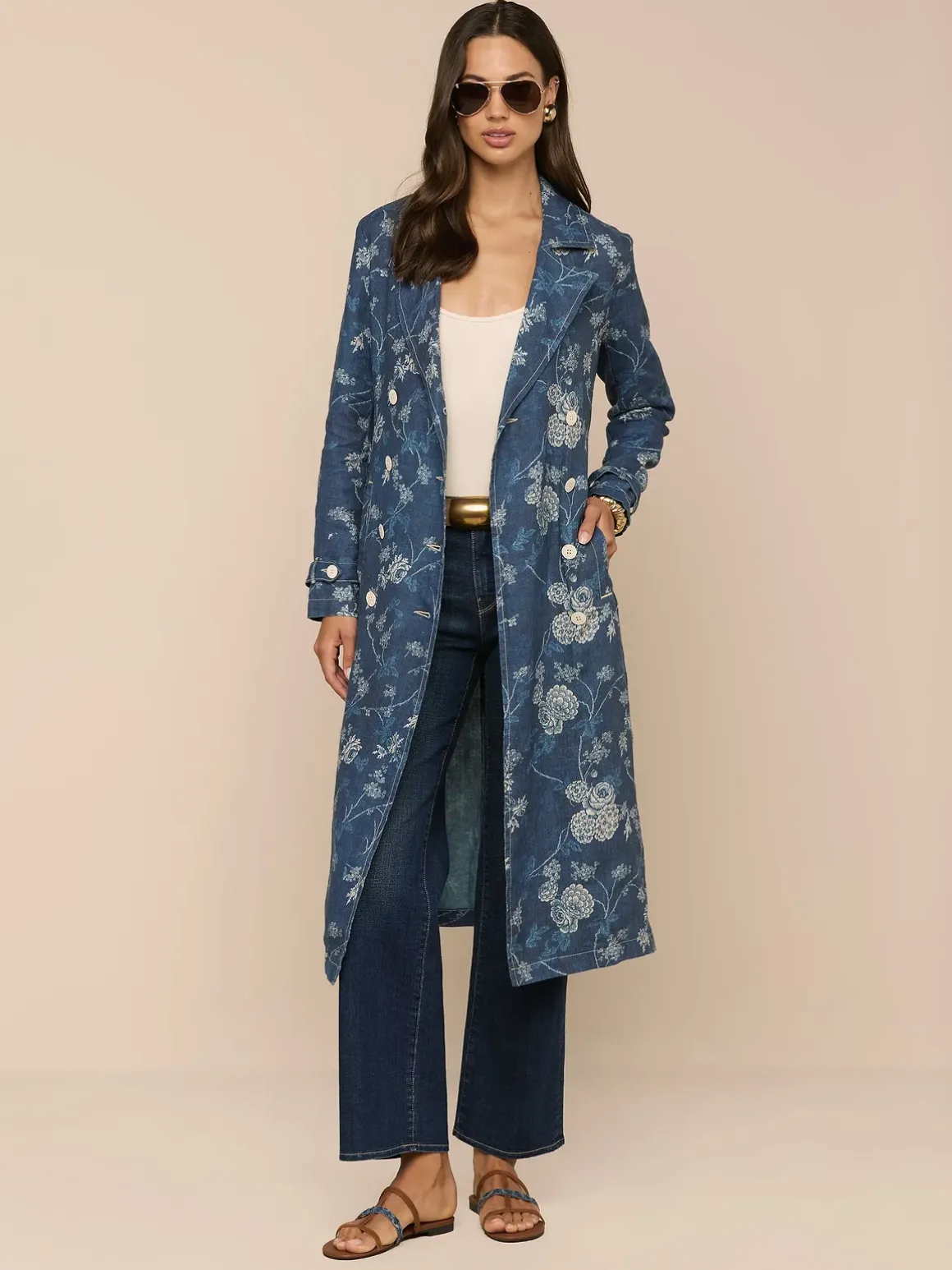 Bradley Linen Trench Coat