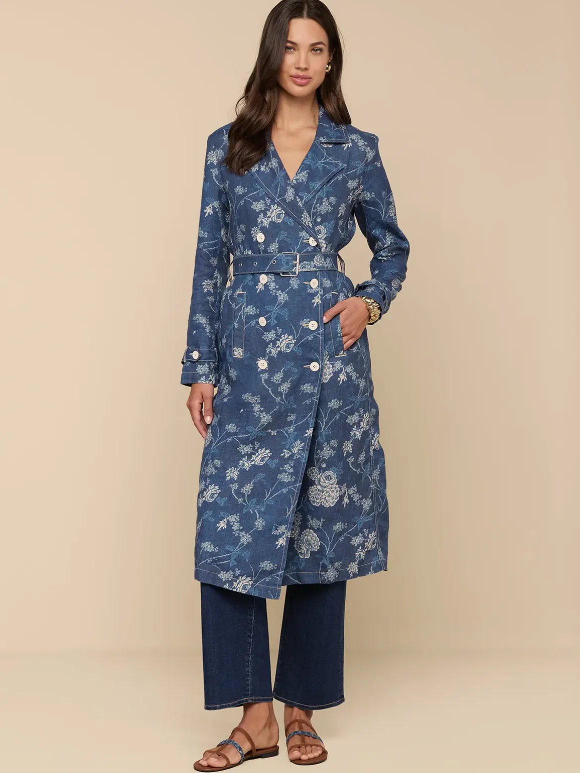 Bradley Linen Trench Coat