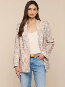 Cambrie Oversized Linen-Blend Blazer