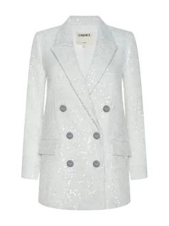 Cambrie Oversized Sequin Blazer