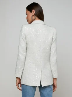 Cambrie Oversized Sequin Blazer
