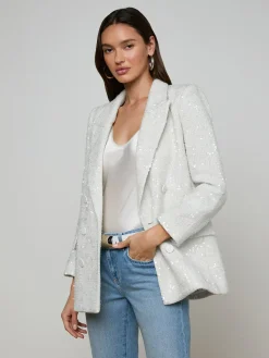 Cambrie Oversized Sequin Blazer