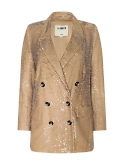 Cambrie Oversized Sequin Blazer