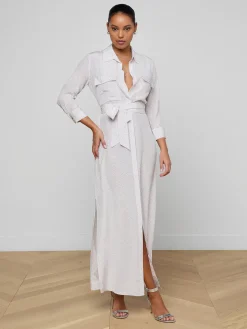 Cameron Silk Shirt Dress