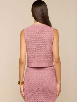 Carven Pointelle Knit Tank
