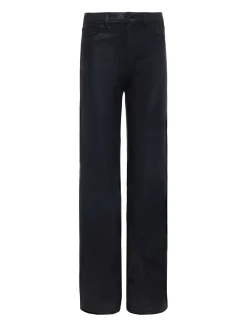 Clayton Coated Wide-Leg Jean