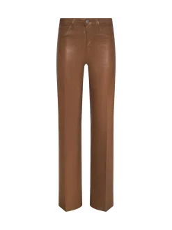 Clayton Coated Wide-Leg Jean
