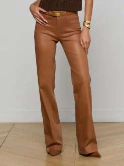 Clayton Coated Wide-Leg Jean
