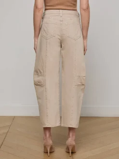 Cody Cropped Barrel-Leg Jean