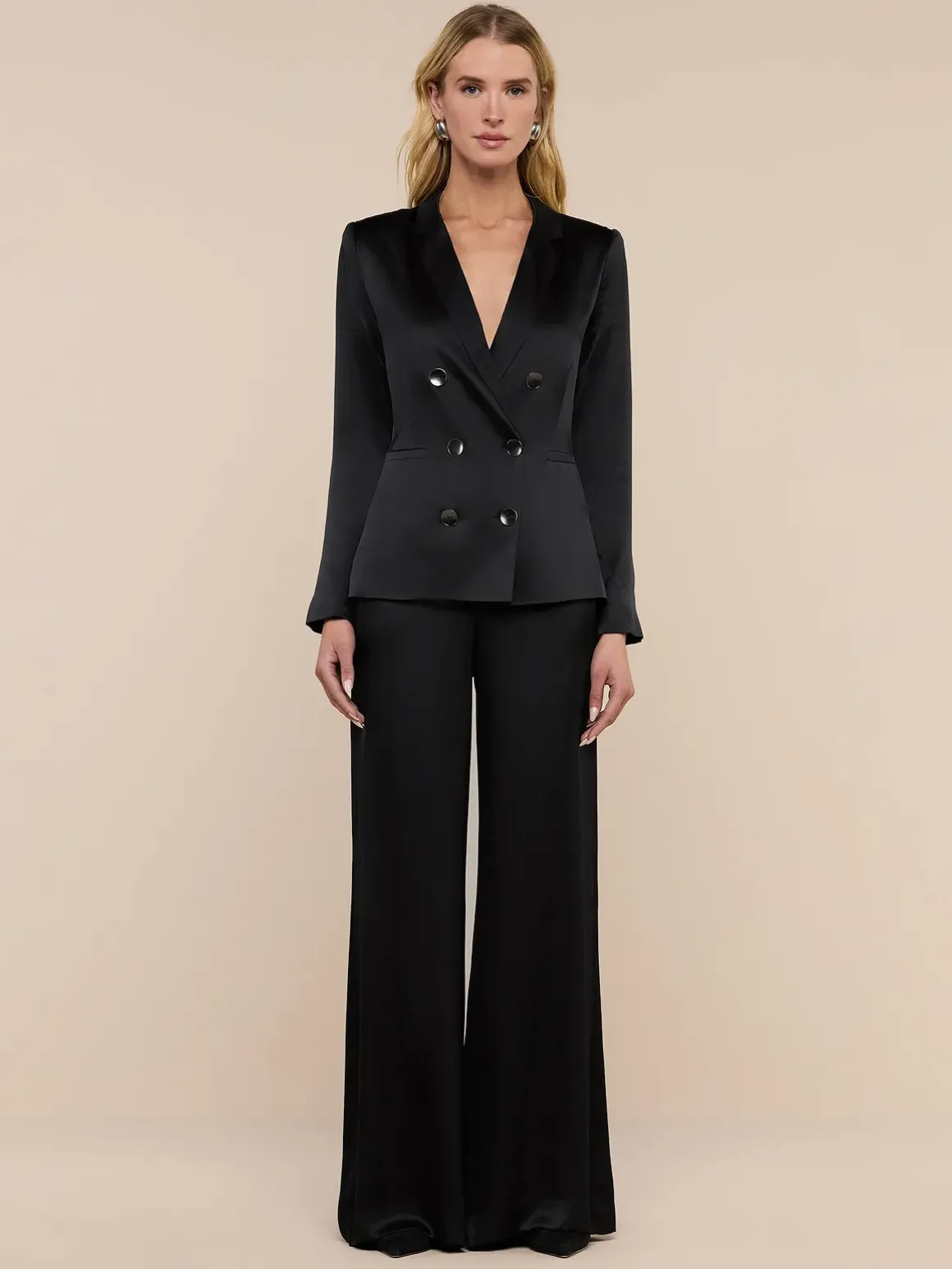 Colin Silk Charmeuse Blazer