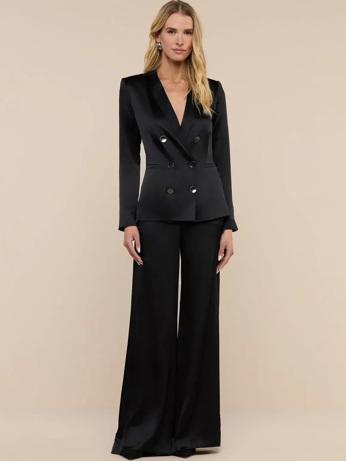 Colin Silk Charmeuse Blazer