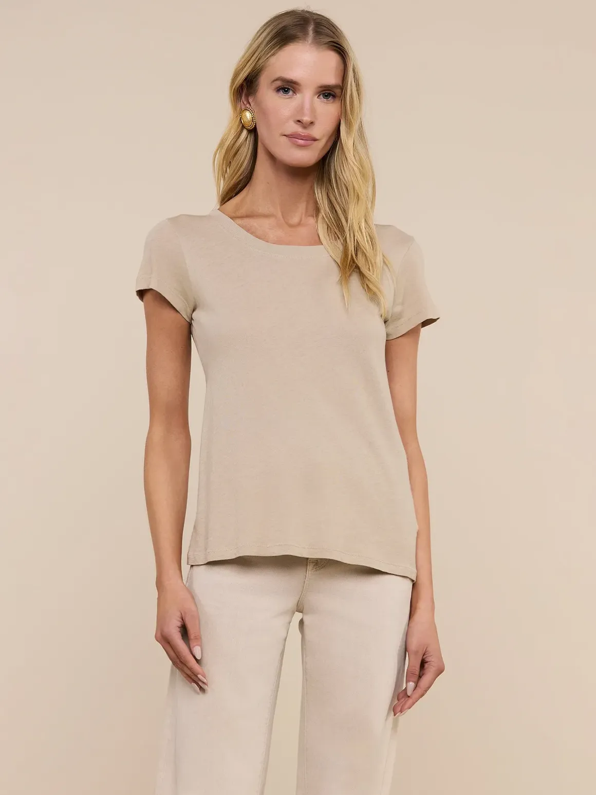 Cory Cotton Scoopneck Tee