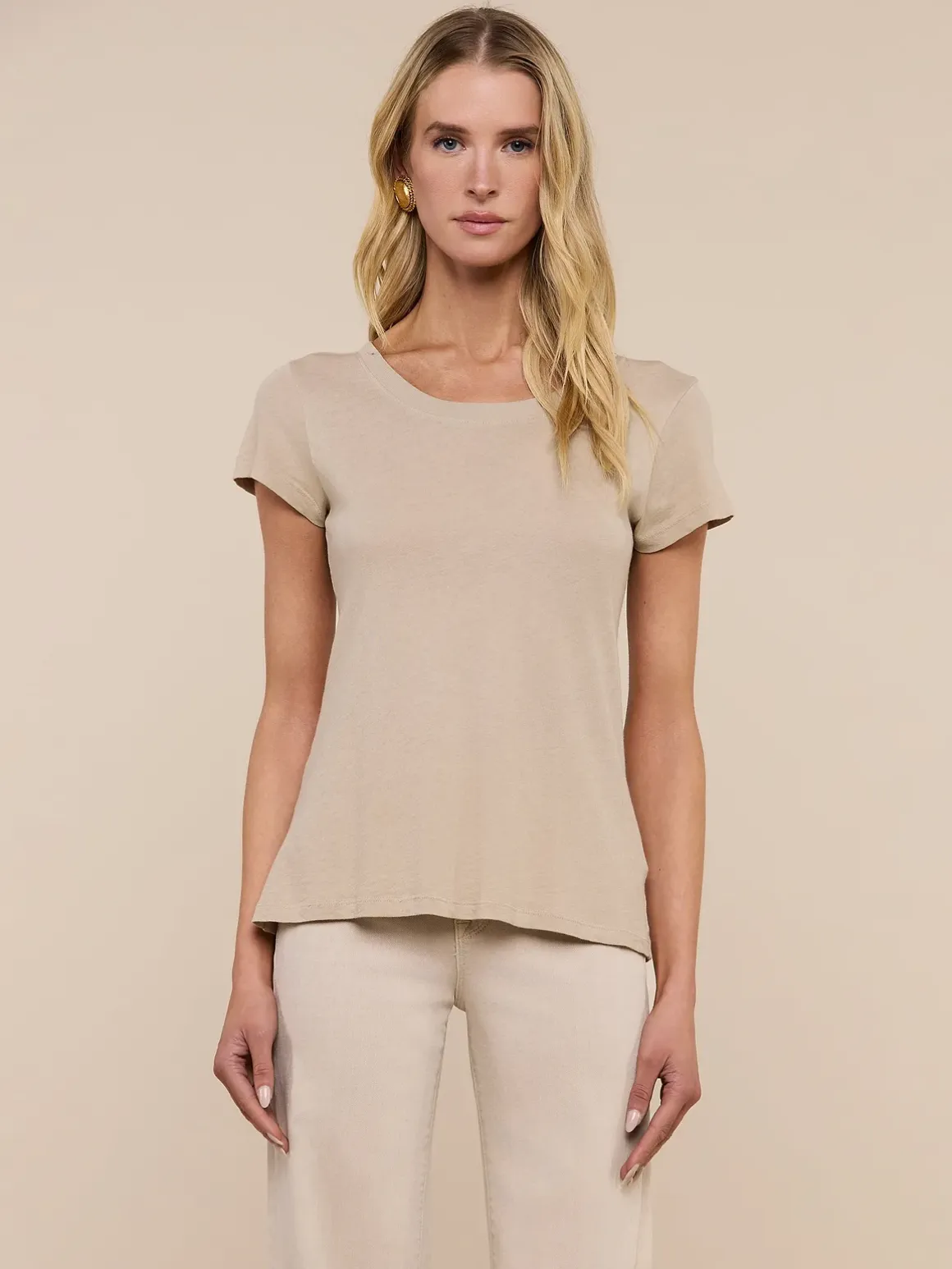 Cory Cotton Scoopneck Tee