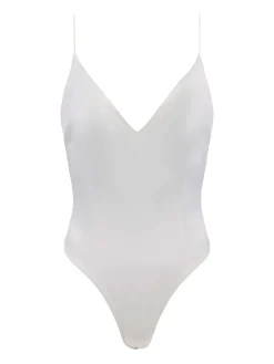 Dara Stretch Satin Bodysuit