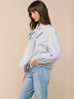 Deon Tie-Neck Blouse