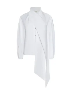 Deon Tie-Neck Blouse